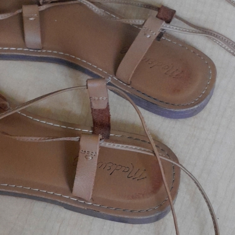 MADEWELL THE BOARD WALK LACE leather Sandals Size 9.5 - Picture 14 of 14